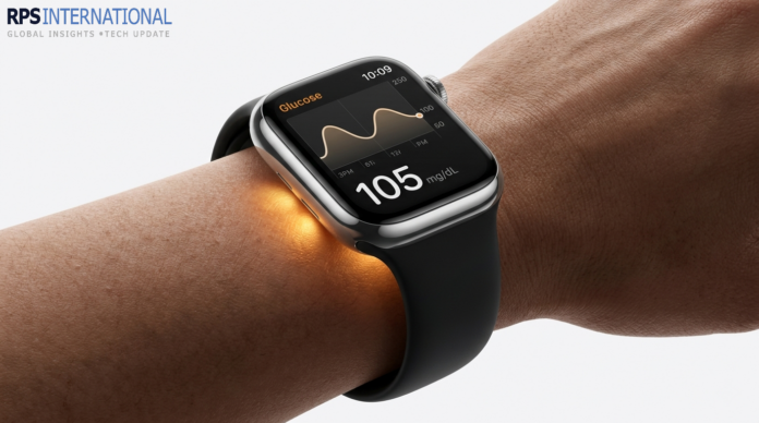 Apple Watch Series 11 Review Apple Watch Series 11 displaying a real-time non-invasive glucose reading.
