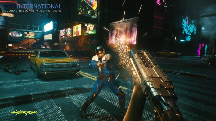 CD Projekt Red Confirms Project Orion is in Full Production Concept art for the Cyberpunk 2077 sequel, Project Orion, showing a futuristic city skyline at night.