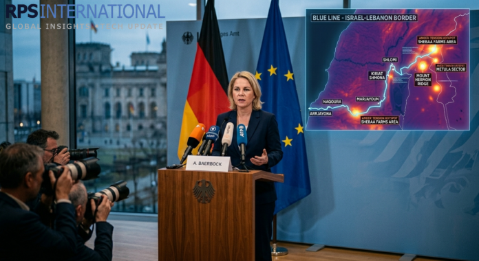 Germany Urges De-escalation in Southern Lebanon to Prevent Regional Spillover German Foreign Minister Annalena Baerbock urging de-escalation in the Middle East.