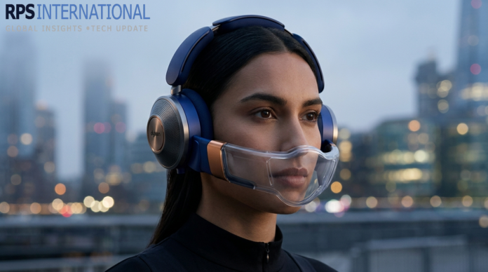Is the Wearable Air Purifier and Headset Combo Finally Worth the Price Dyson Zone 2 air-purifying headphones being worn in an urban environment.