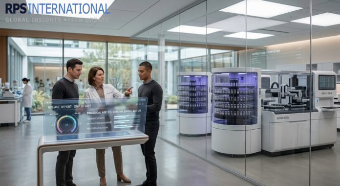 An on-site corporate longevity lab providing biological age diagnostic services to employees