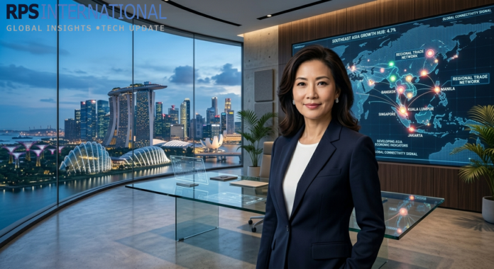 Media OutReach Newswire’s new Southeast Asia leadership team in a modern corporate setting.