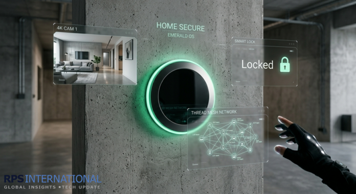 Reviewing the Best Matter-Compatible Security Systems of 2026 A 2026 Matter-certified security hub displaying integrated camera and lock data.