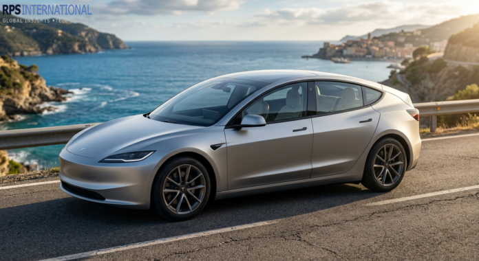 Tesla Model 2 First Drive—The $25,000 Electric Car for the Masses The new Tesla Model 2 electric compact car on a scenic drive