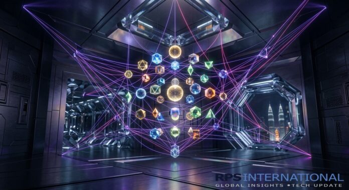 The New Era of Finance A futuristic crystalline digital vault representing the decentralized finance (DeFi) 2.0 ecosystem.