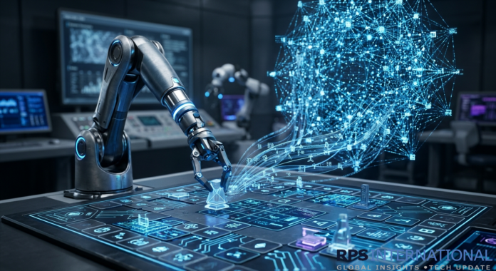 A visual representation of Reinforcement Learning where an AI agent learns through trial, error, and reward.